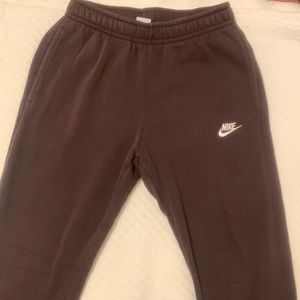 Dark brown Nike sweatpants